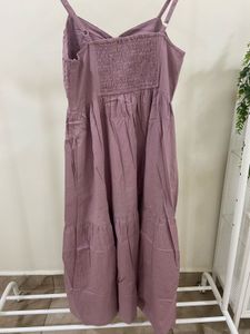 Lace Trim Midi Dress