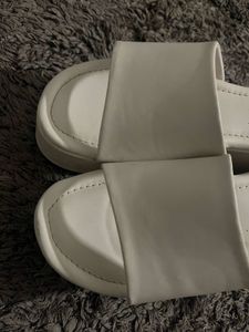 Chic White Platform Wedge Sandals