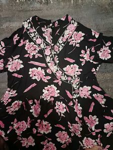 Black Floral Maxi Dress
