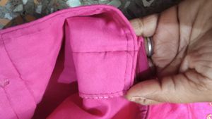Pink Embroidered Sari Blouse