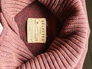 Men's Maroon Shawl Neck Sweater