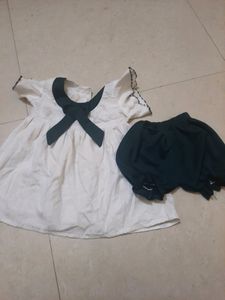 Baby Girl Top And Necker Set