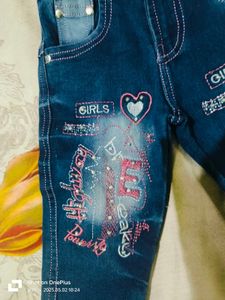 Baby Girls Top And Jeans Set