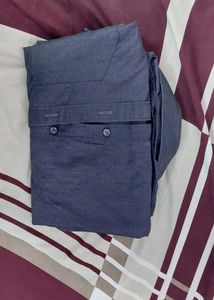 Men's Blue Casual Slim Shirt