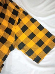 Yellow &amp; Black Checked Shirt🌟