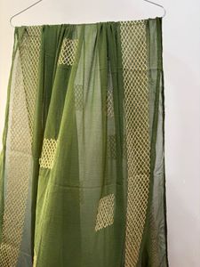 New Elegant Green Dupatta with Gold Embroidery