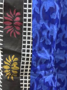 Beautiful Blue Floral Dupatta