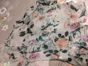 Multicolor Floral Printed V Neck Top (Women's)