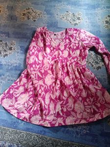 Beautiful Floral Print Kurta