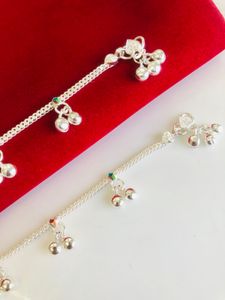 Pure Silver Kids Payal (wt:-17.300g)