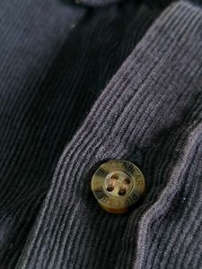 Pull&amp;Bear Navy Blue Corduroy Shirt