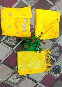 Beautiful Yellow Kurta Pent Set