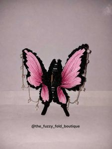 🦋 Handmade Butterfly Pipe Cleaner Hair Clutcher |