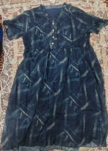 💙 Midnight Sapphire Breeze Elegant dress