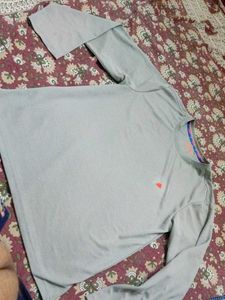Men's Grey Long Sleeve T-Shirt