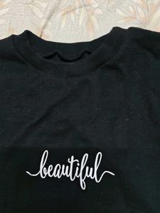 Black Beautiful Crop top
