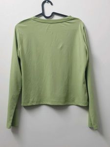 Green Graphic Print Top
