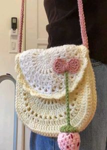 Handmade Crochet Strawberry Bag