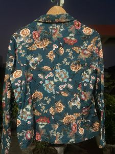 Floral Print Blazer Jacket
