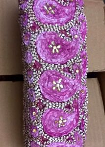 Velvet Flower Saree Lace