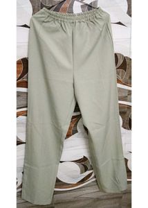 Sage Green Wide Leg Trousers