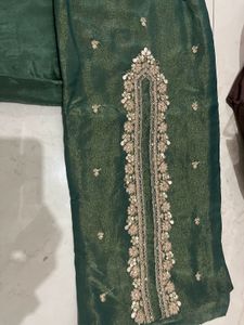 Embroidered Teal Kurta Set with Dupatta