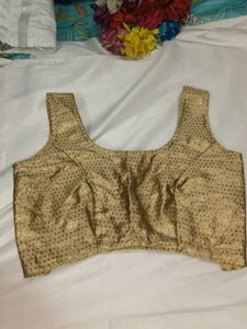 Elegant Gold Embroidered Blouse