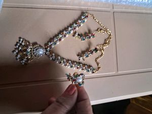 Completely New Necklace Set With Earring And Ring