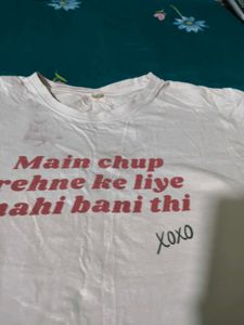 White Graphic Print T-Shirt