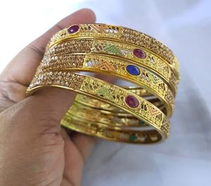 gold polish beautiful bangles