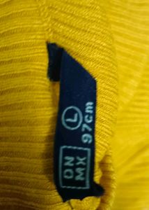 MUSTARD COLOURED PULLOVER FOR WOMEN