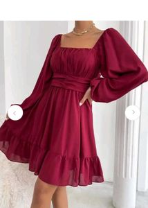 Square Neck Dress
