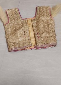 Embellished Golden Ethnic Blouse