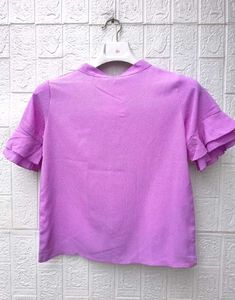 New with tag Korean Pintrest Ruffled Top