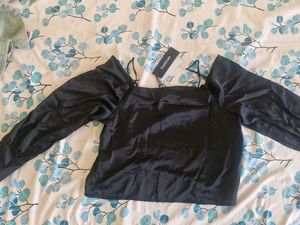 Bebe off shoulder party top(new with tags)