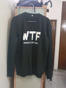 Black WTF "Where's the food" Sweatshirt