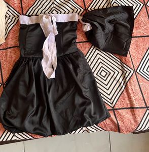 Black Strapless Padded Top/ Dress