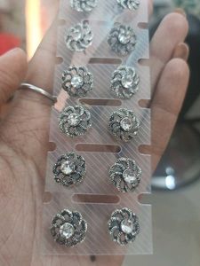 Flower Stud Earrings Set( black jewellery)