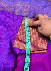 Elegant Purple &amp; Gold Saree