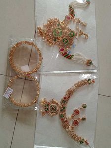combo of bangles and necklace Elegant Ethnic Jewel