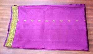Elegant Purple &amp; Gold Saree