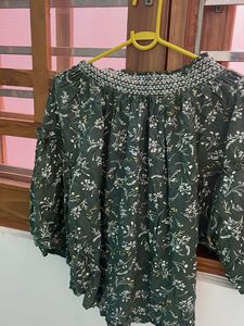 Floral Smocked Off-Shoulder Top