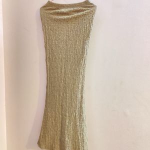 Cider Popcorn Maxi Camel Skirt