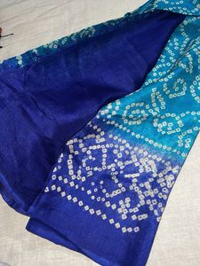 Beautiful Blue Bandhani dupatta