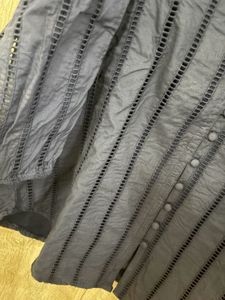 Chic Navy Blue Striped Tunic Top