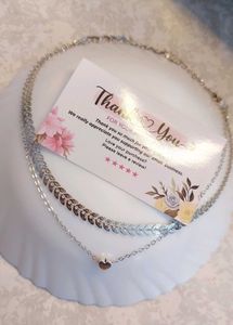 Elegant Silver Layered Necklace