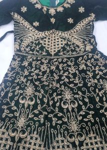 Elegant White &amp; Gold Lehenga