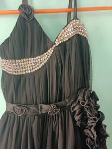 Black Net Dress For Girls..