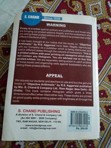 Objective Arithmetic Practice Book