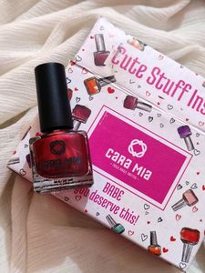 Bold Maroon Nail Paint💕💅